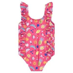 Andy And Evan Girls Fruity Ruffle One Piece Swimsuit - Size 6 - EUC